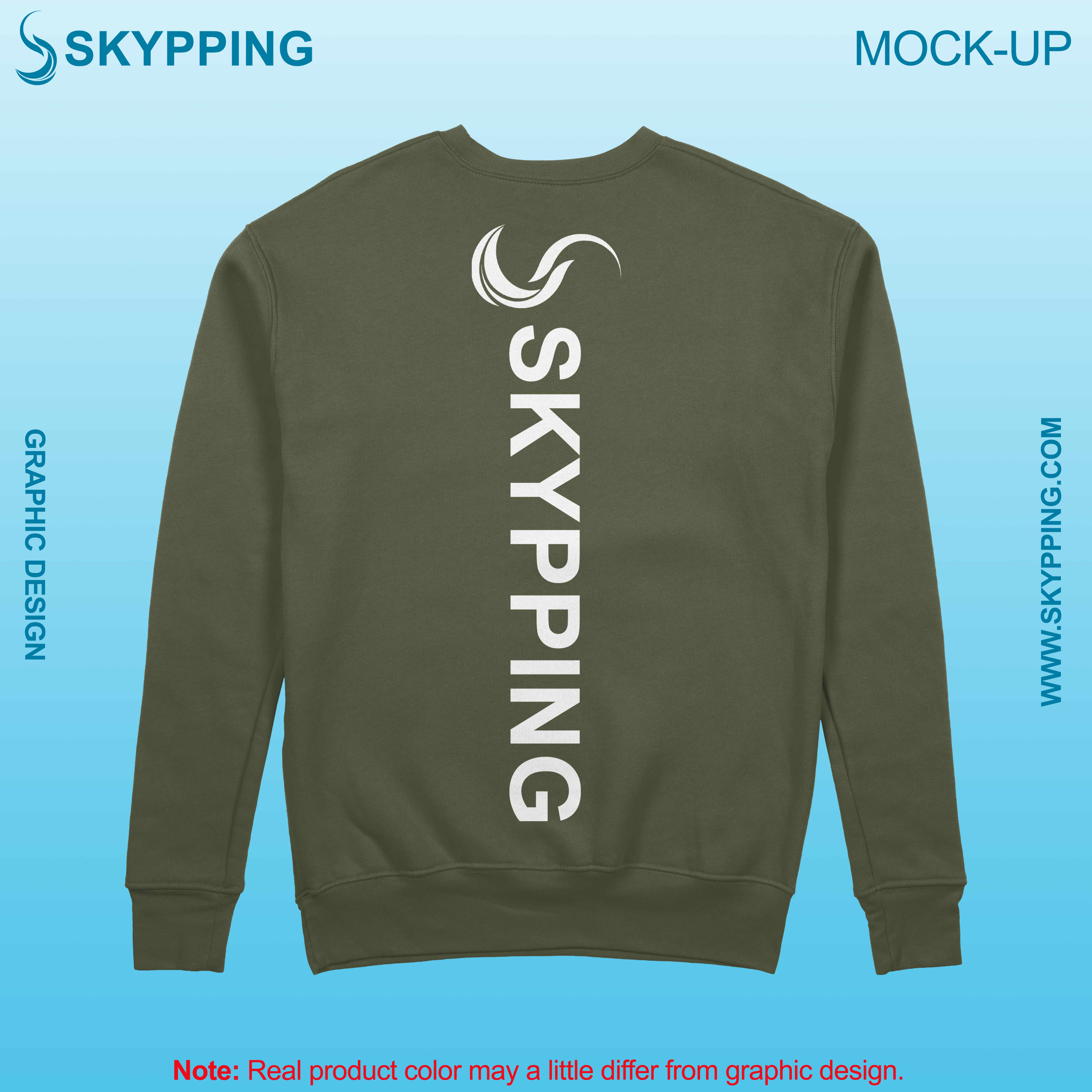 Sweatshirt with set-in style sleeve